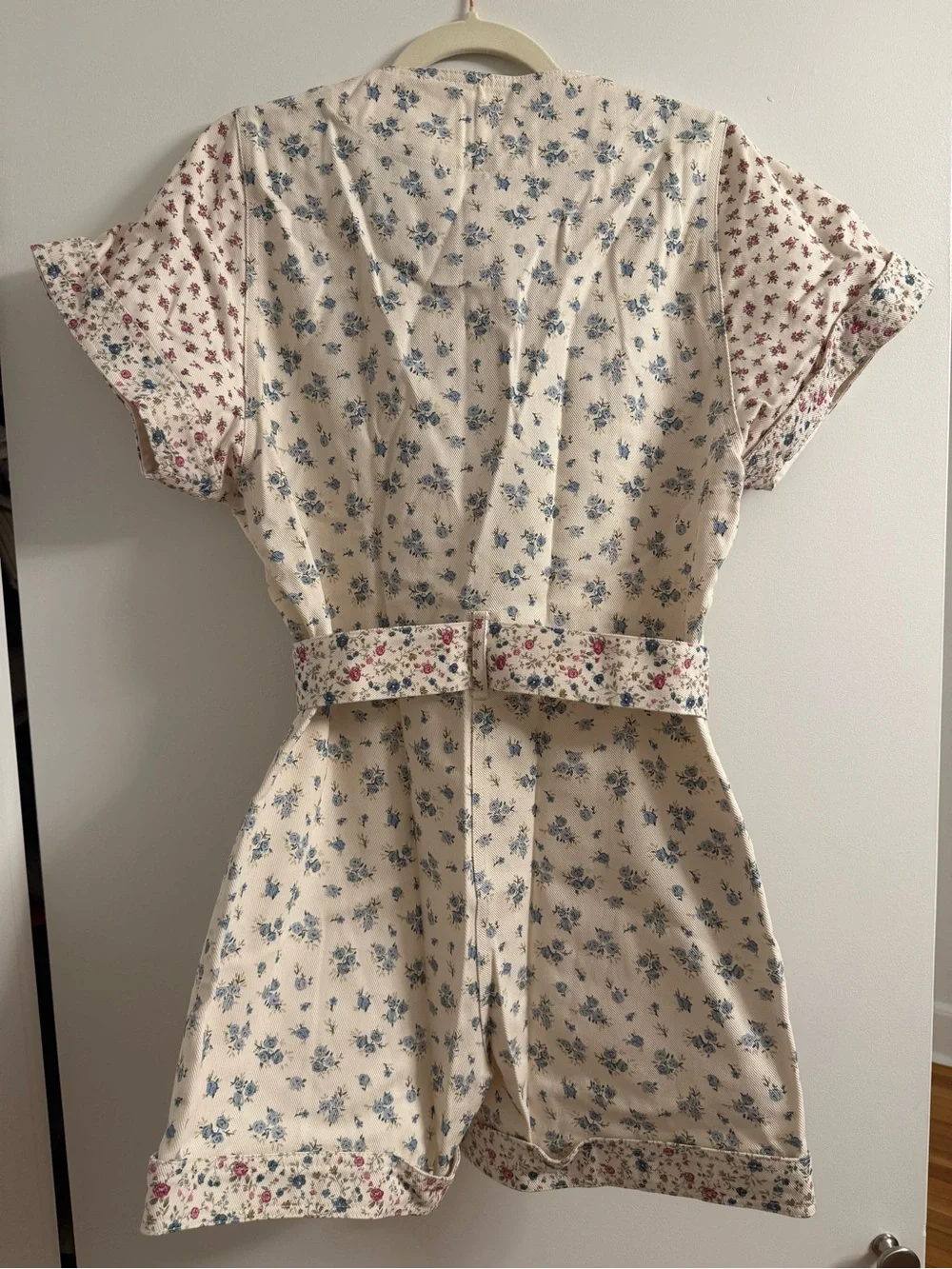 New Sezane Gallipoli Floral Denim Romper in Size 38 (6) - Picture 6 of 6